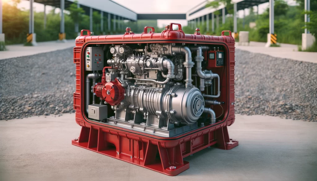 máy bơm chữa cháy động cơ diesel