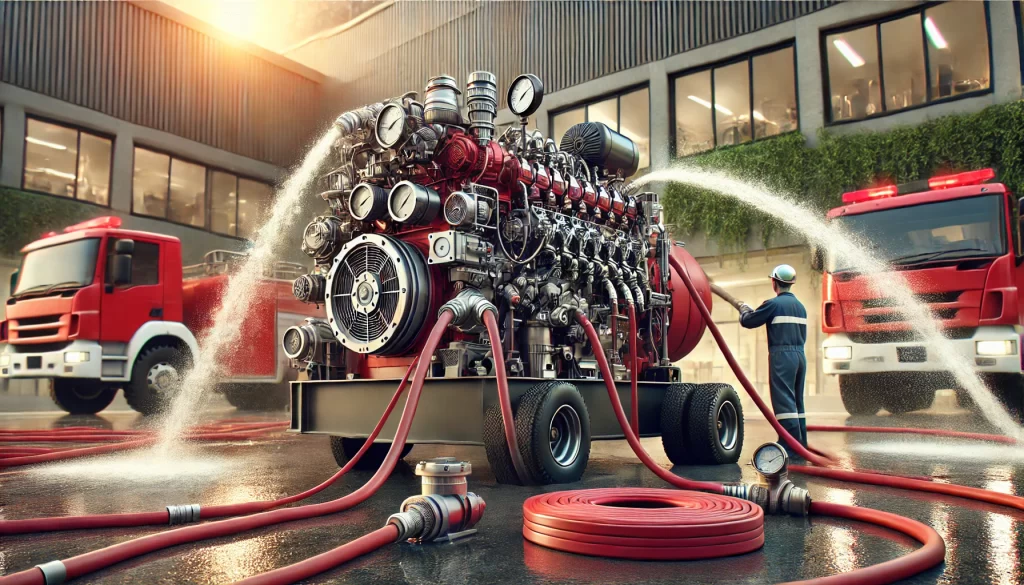 Máy bơm chữa cháy động cơ diesel là thiết bị chuyên dụng trong hệ thống phòng cháy chữa cháy, Máy bơm chữa cháy động cơ diesel là thiết bị chuyên dụng trong hệ thống phòng cháy chữa cháy,